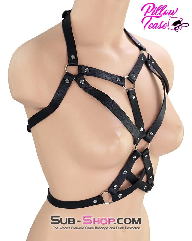 0355DL      Bondage Cage Female Chest Bondage Fashion Harness