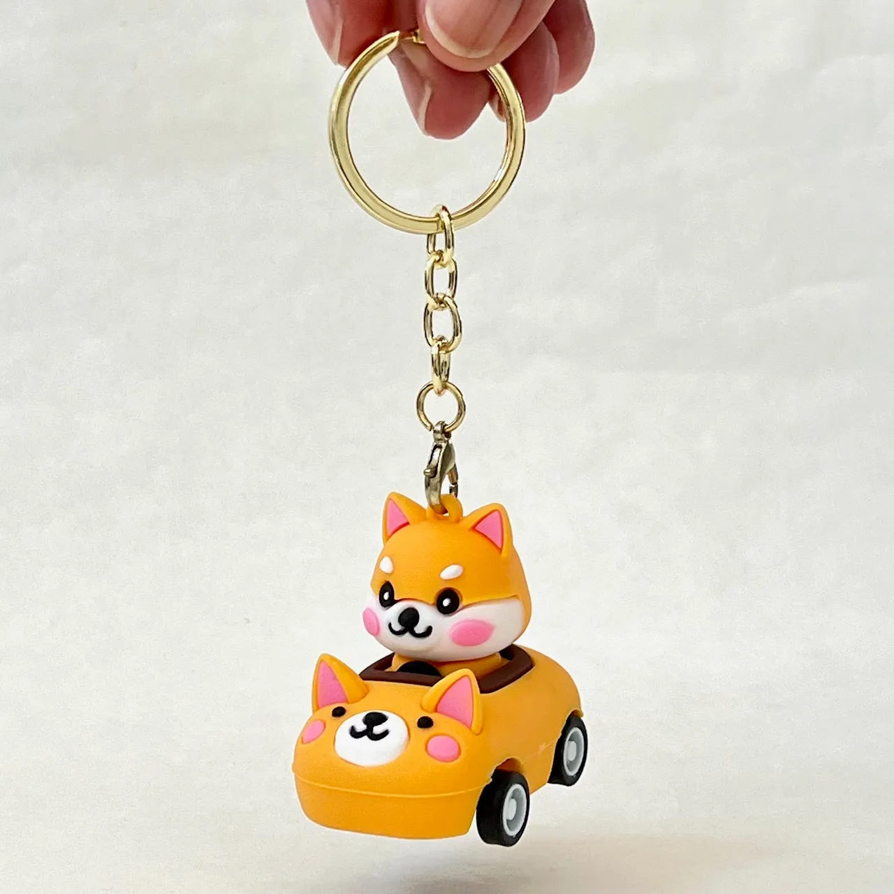 12002 PULLBACK CAR ANIMALS KEY CHARM-12