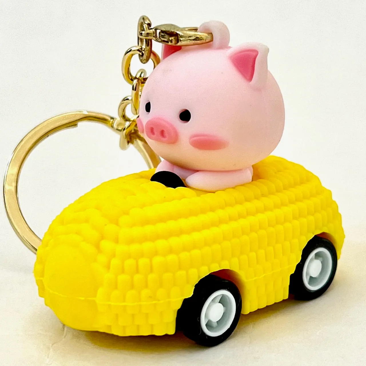 12002 PULLBACK CAR ANIMALS KEY CHARM-12