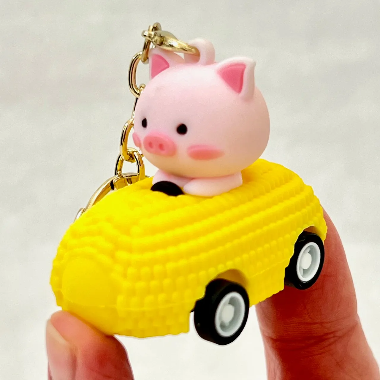 12002 PULLBACK CAR ANIMALS KEY CHARM-12