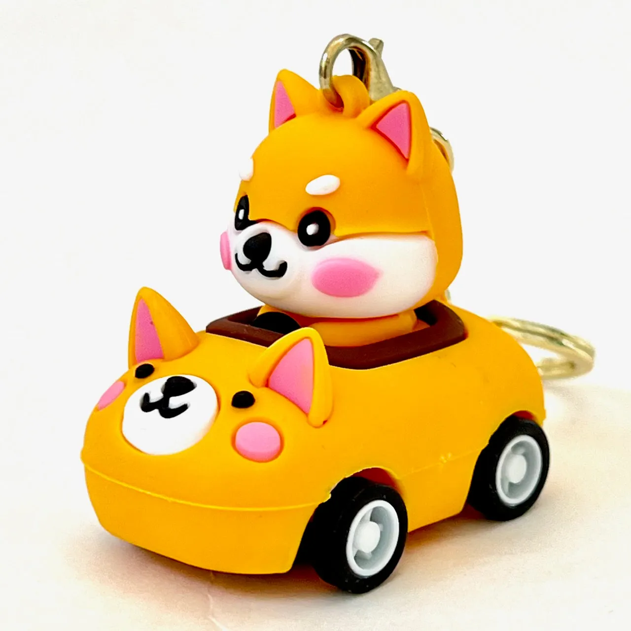 12002 PULLBACK CAR ANIMALS KEY CHARM-12