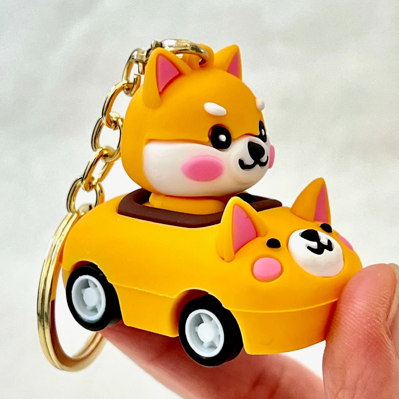 12002 PULLBACK CAR ANIMALS KEY CHARM-12