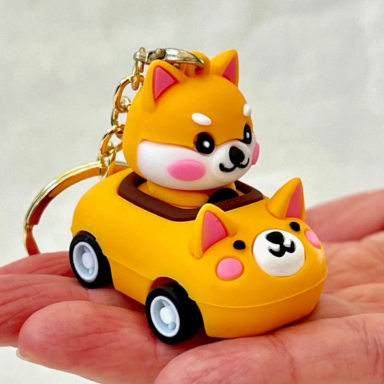 12002 PULLBACK CAR ANIMALS KEY CHARM-12