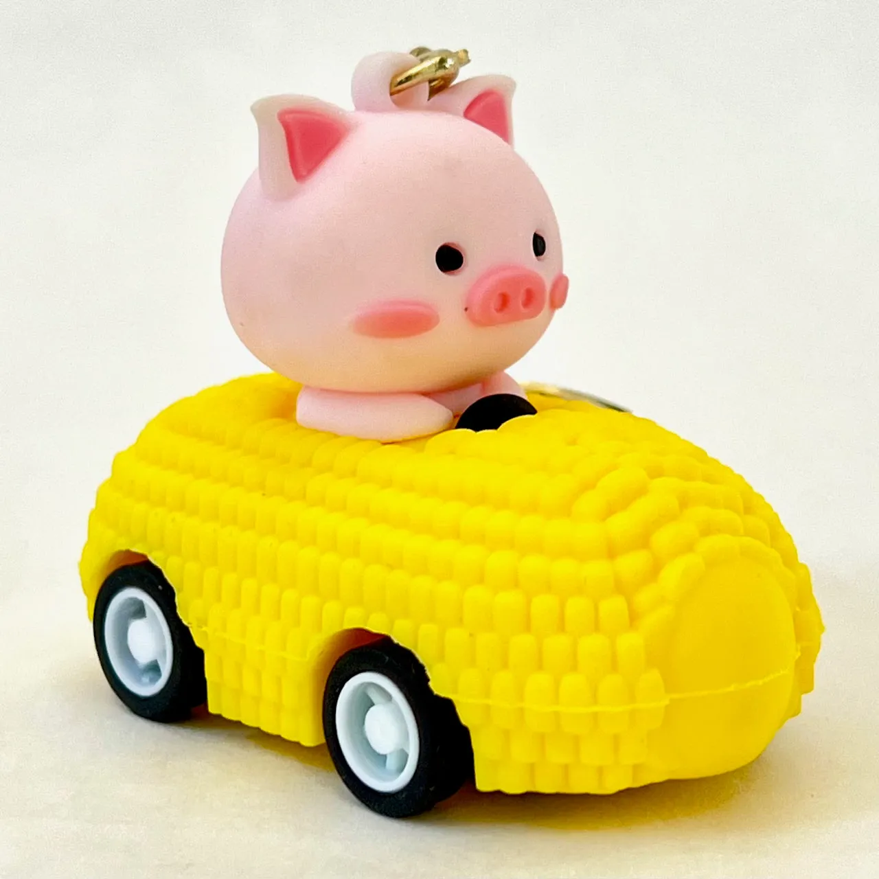 12002 PULLBACK CAR ANIMALS KEY CHARM-12