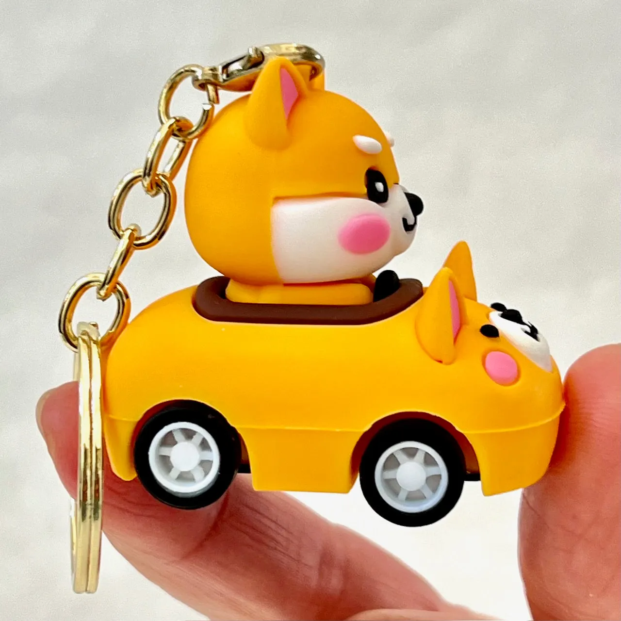 12002 PULLBACK CAR ANIMALS KEY CHARM-12