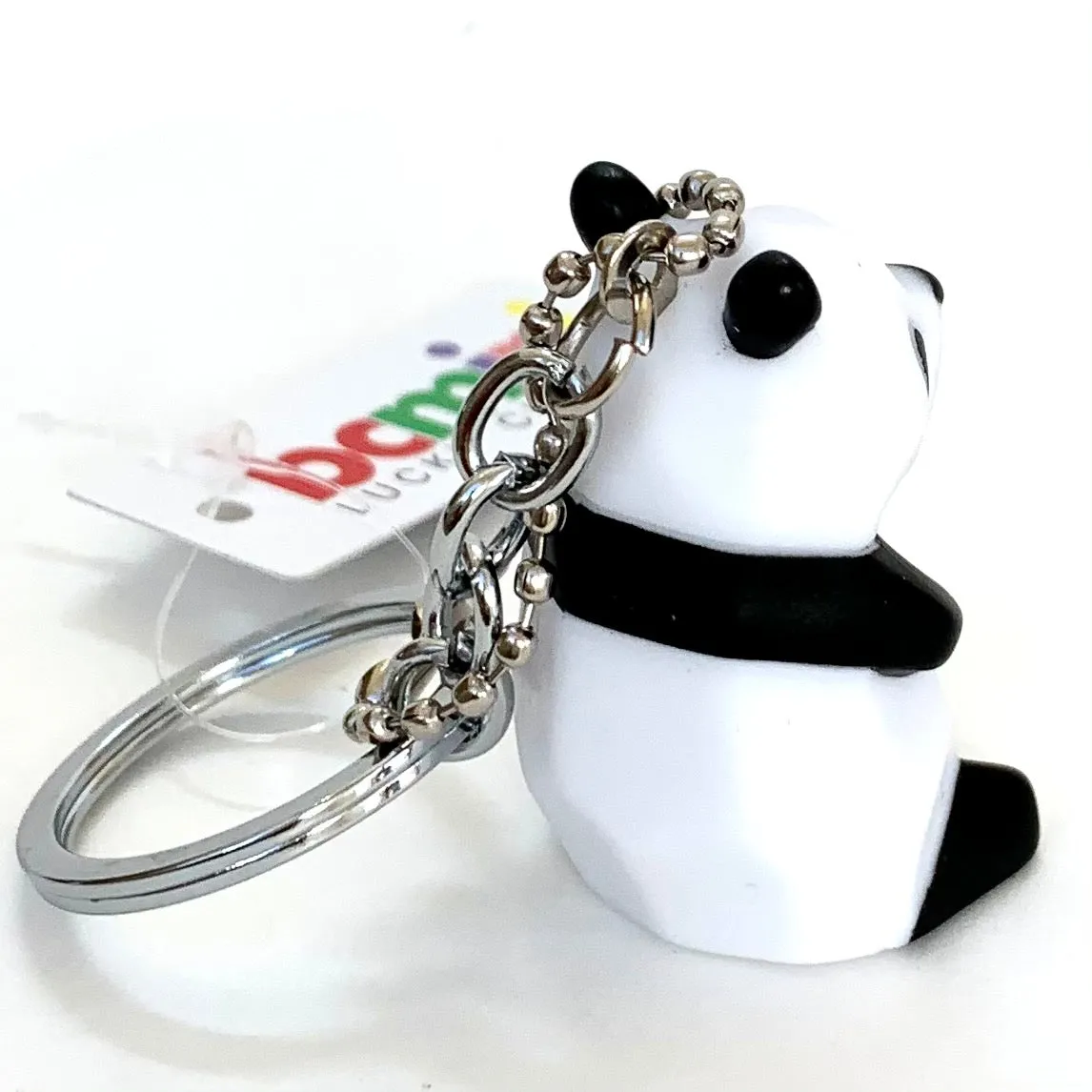 12035 GEOMETRIC PANDA CHARM with keyring-12