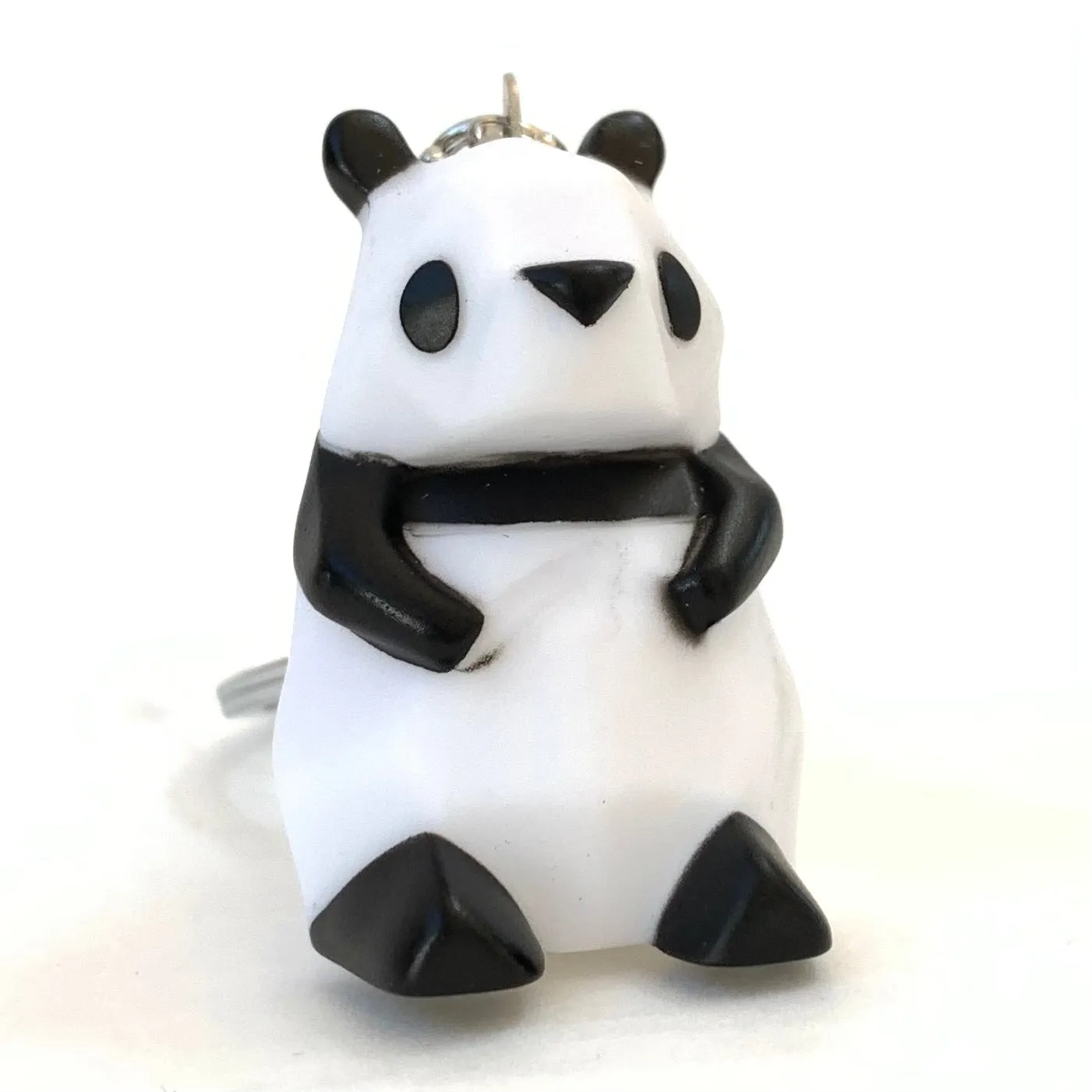 12035 GEOMETRIC PANDA CHARM with keyring-12