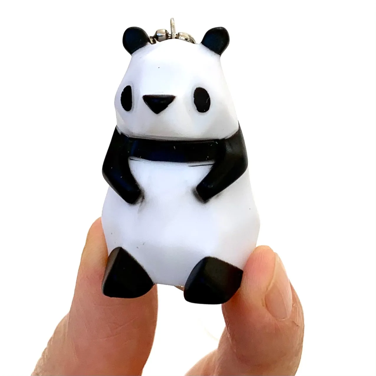 12035 GEOMETRIC PANDA CHARM with keyring-12