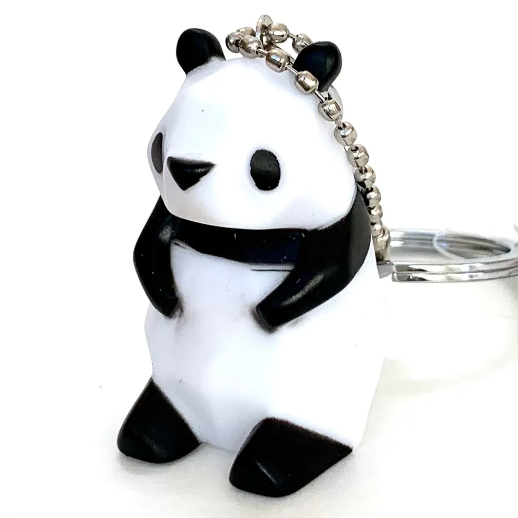 12035 GEOMETRIC PANDA CHARM with keyring-12