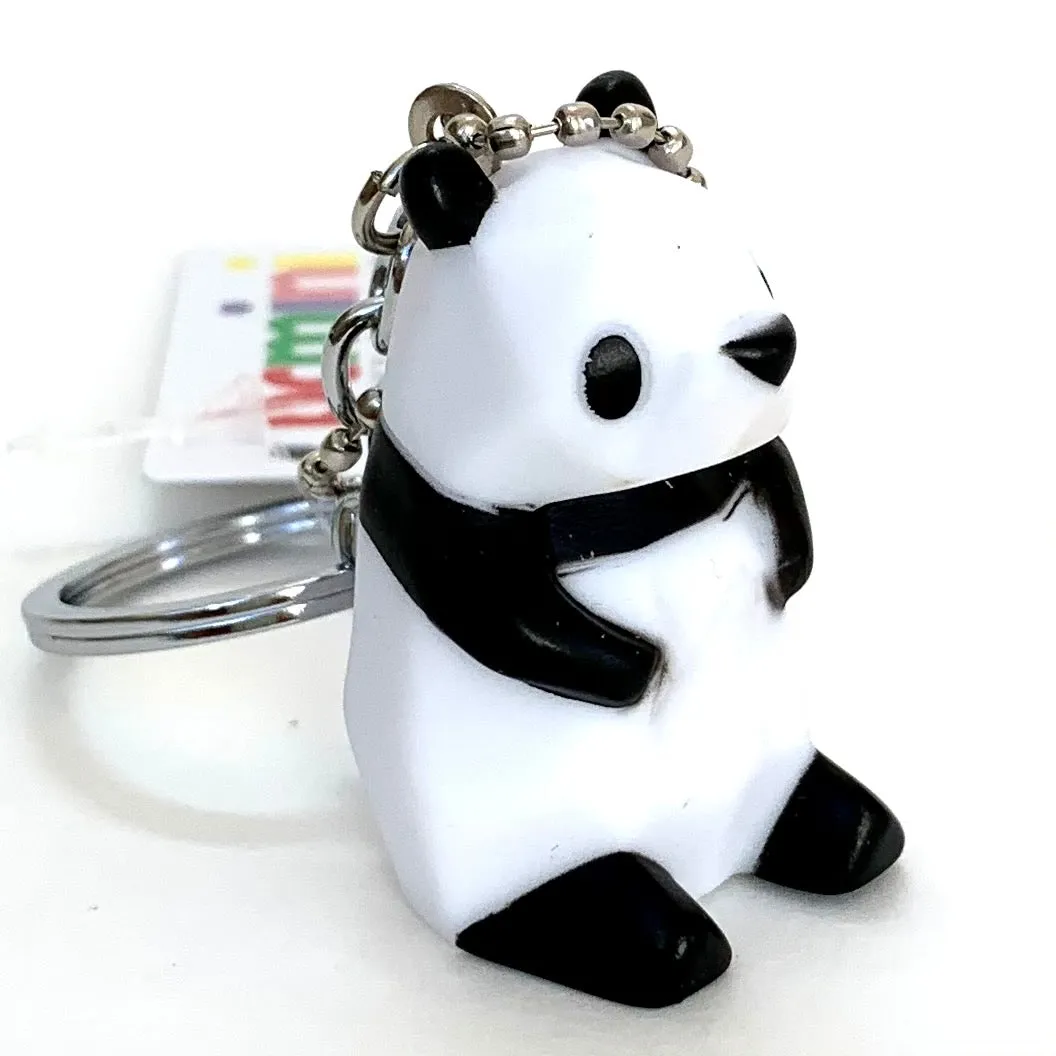 12035 GEOMETRIC PANDA CHARM with keyring-12