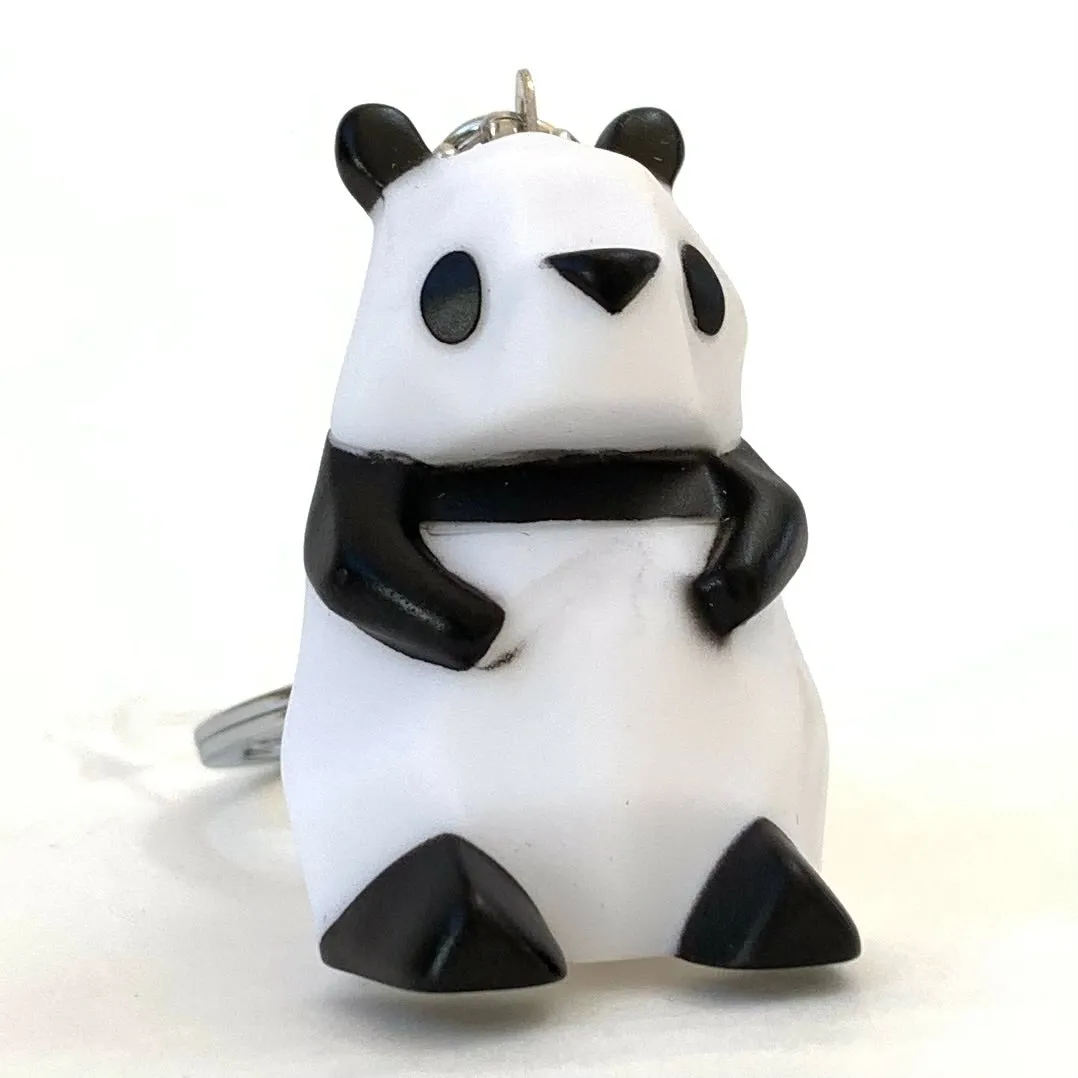 12035 GEOMETRIC PANDA CHARM with keyring-12