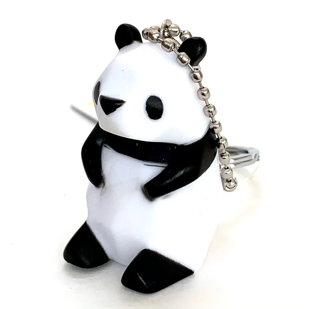 12035 GEOMETRIC PANDA CHARM with keyring-12