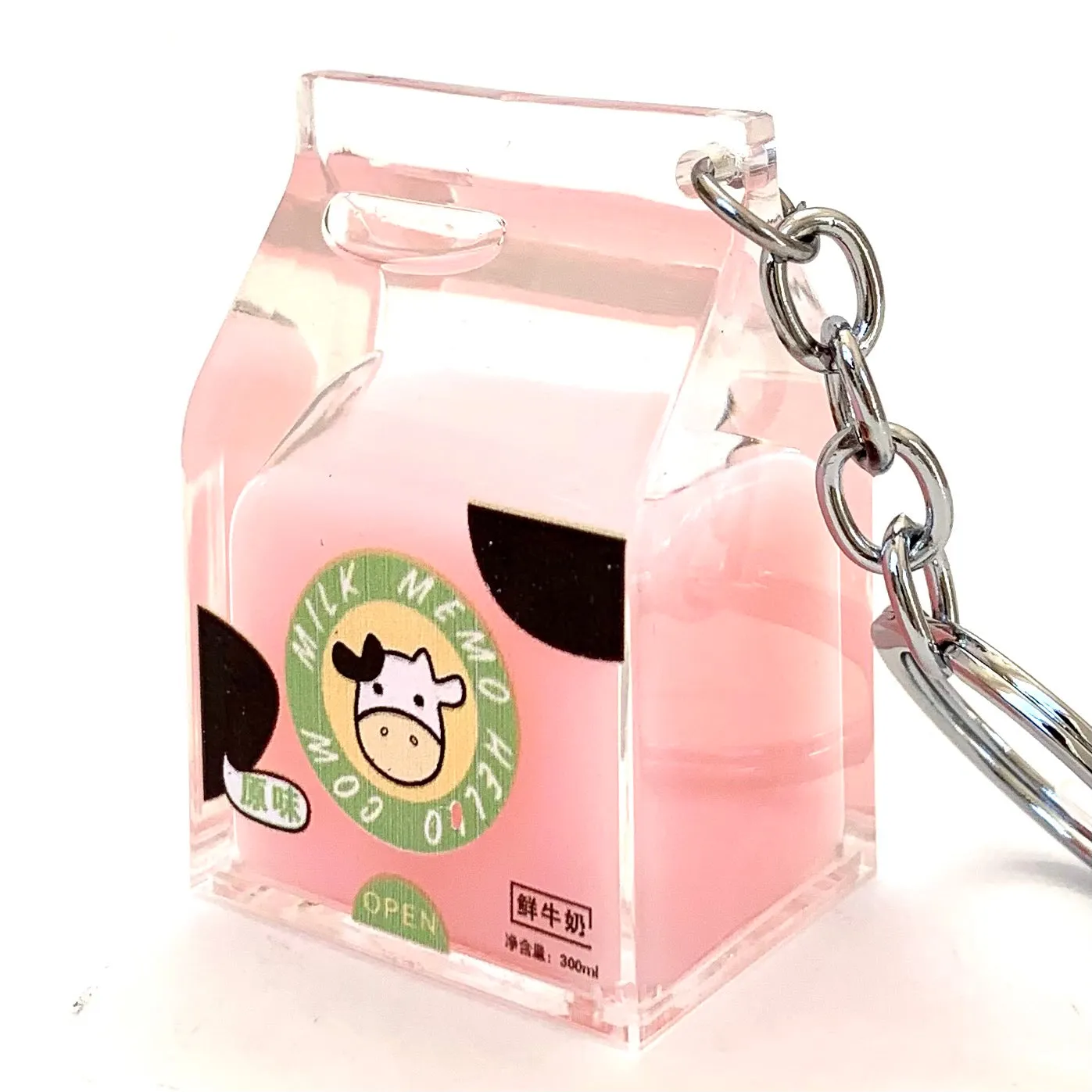 12057 PINK MILK KEY CHARM-12