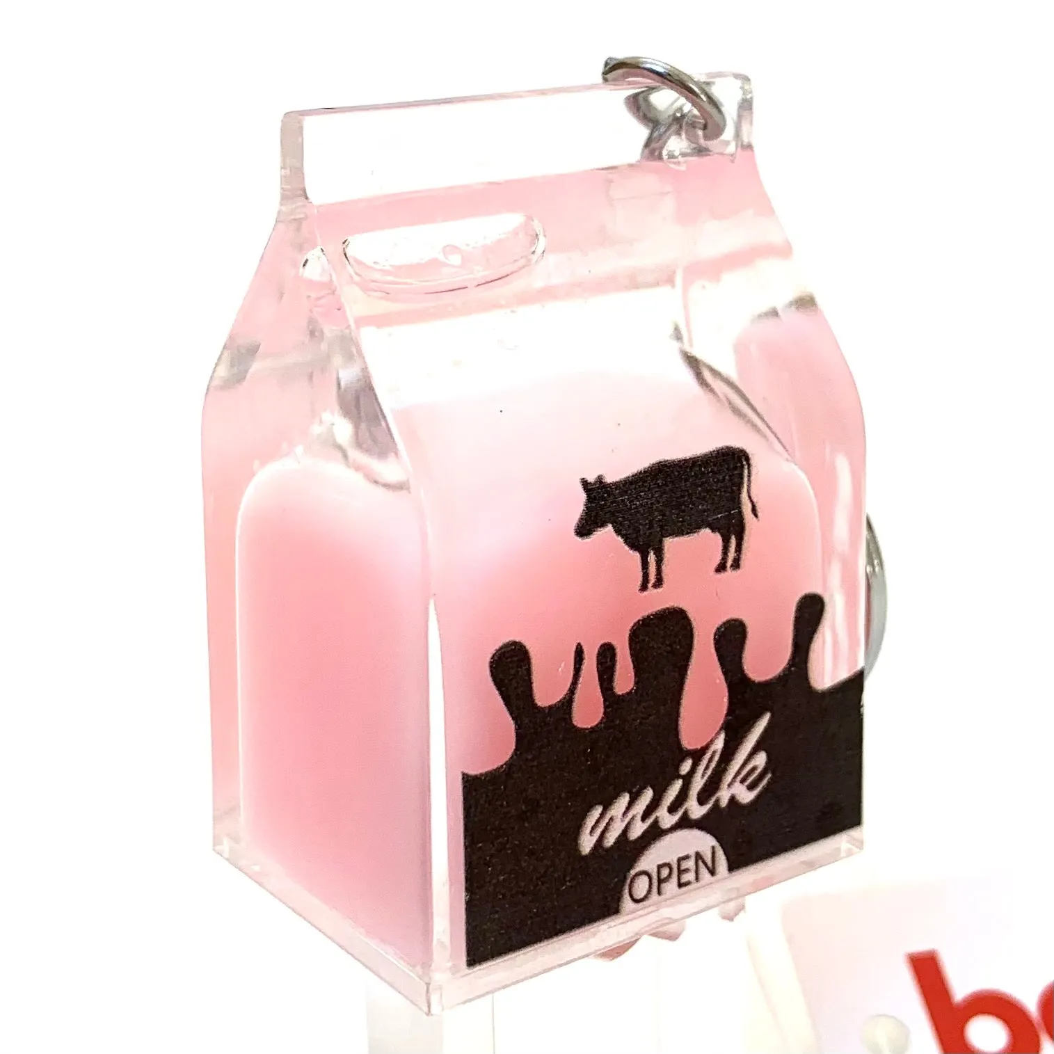 12057 PINK MILK KEY CHARM-12