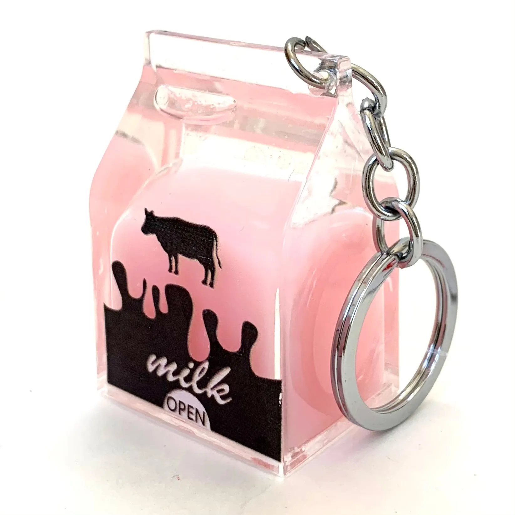 12057 PINK MILK KEY CHARM-12