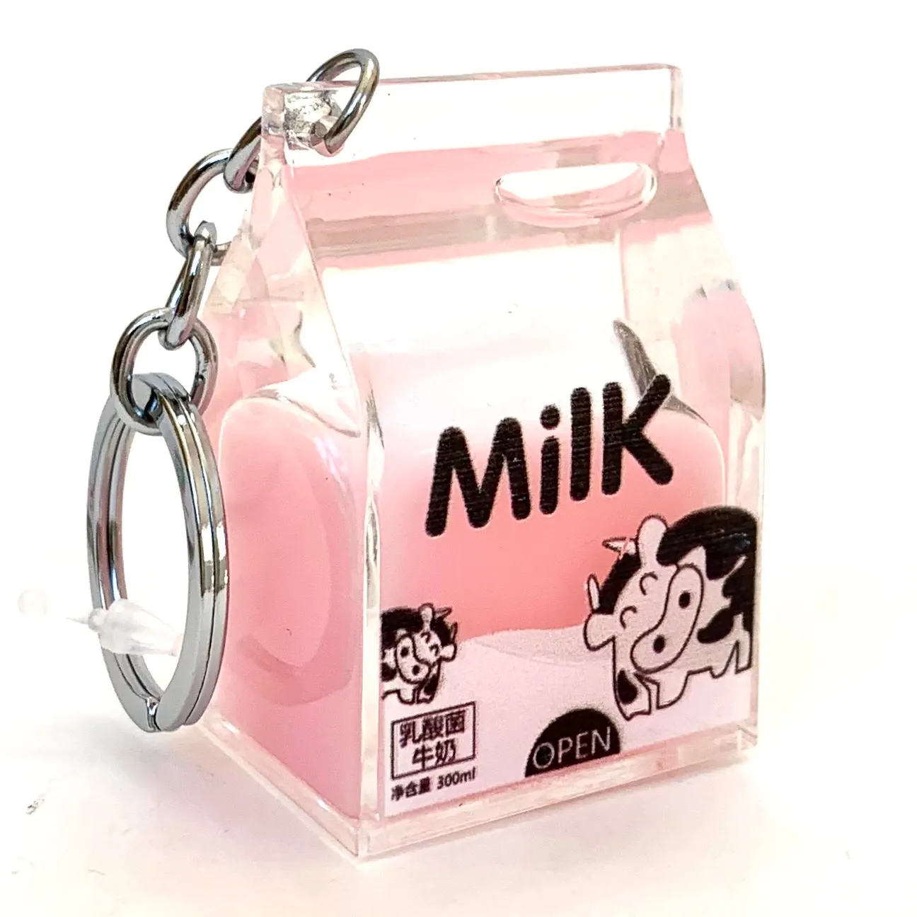 12057 PINK MILK KEY CHARM-12