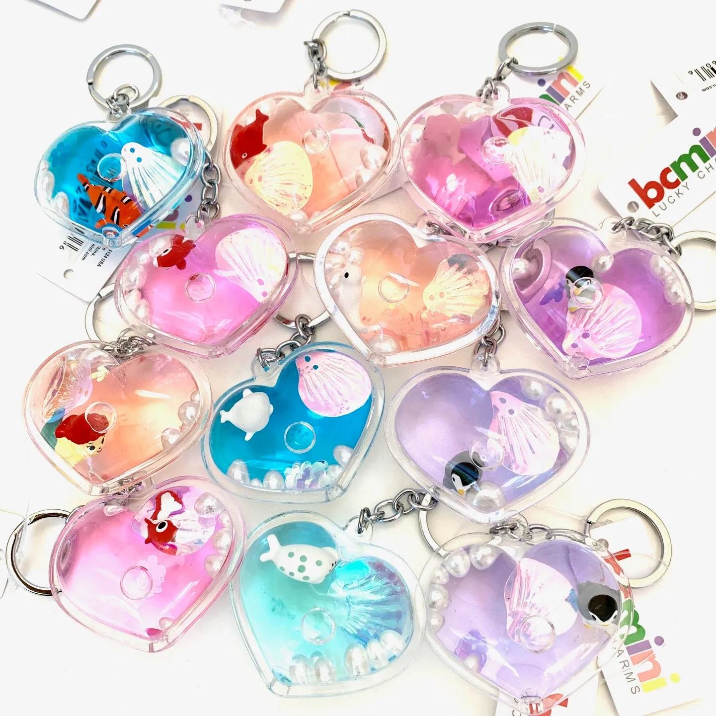 12060 HEART ANIMALS KEY CHARM-12