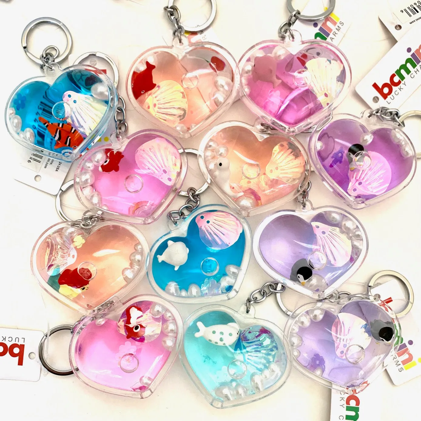 12060 HEART ANIMALS KEY CHARM-12