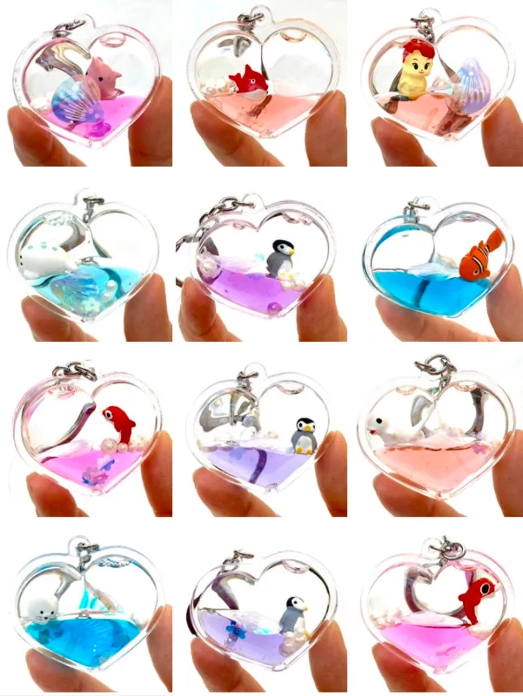 12060 HEART ANIMALS KEY CHARM-12