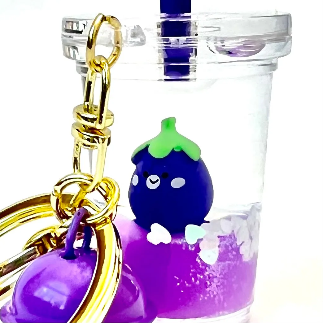 12082 EGGPLANT FLOATY CHARM-12