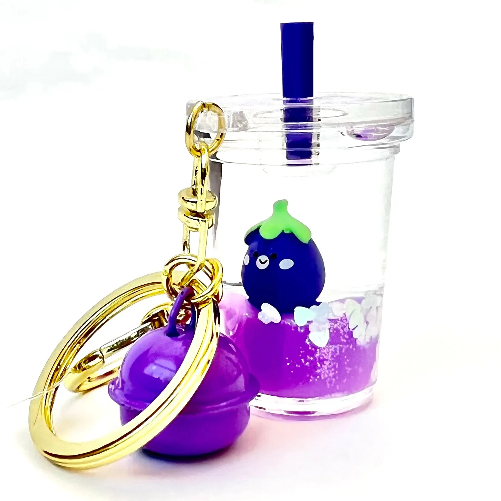 12082 EGGPLANT FLOATY CHARM-12