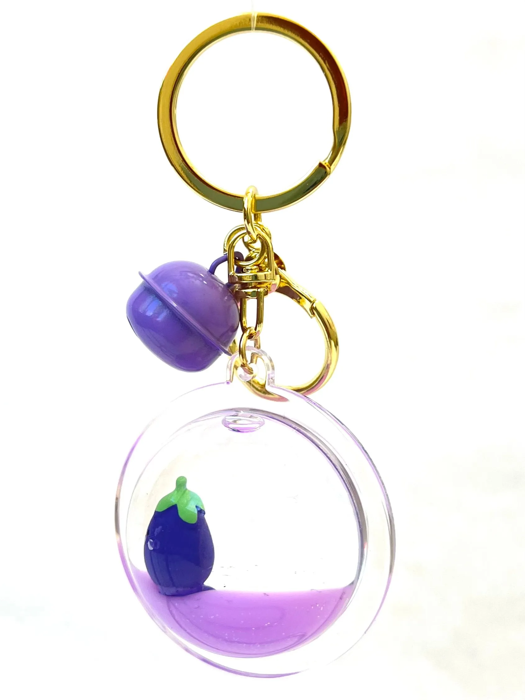 12082 EGGPLANT FLOATY CHARM-12