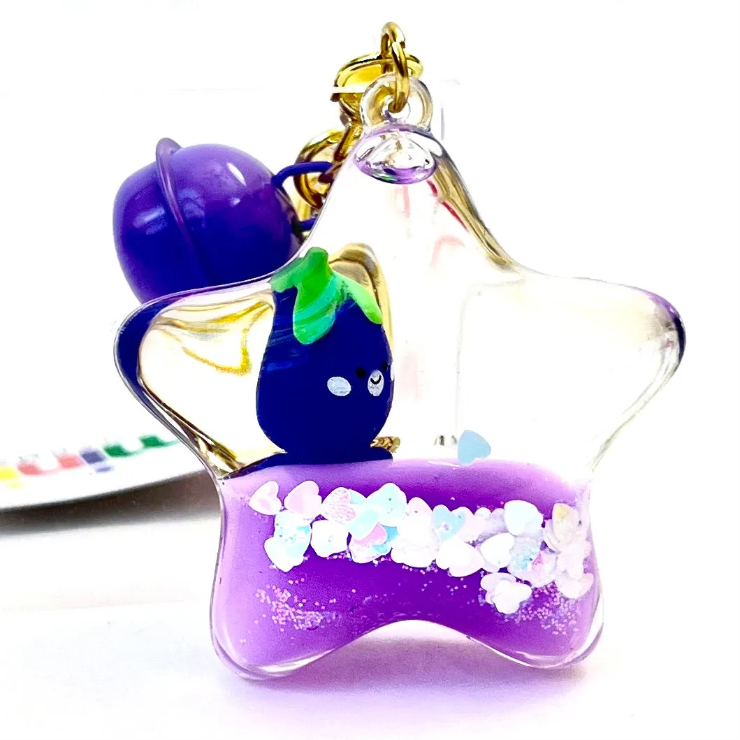 12082 EGGPLANT FLOATY CHARM-12