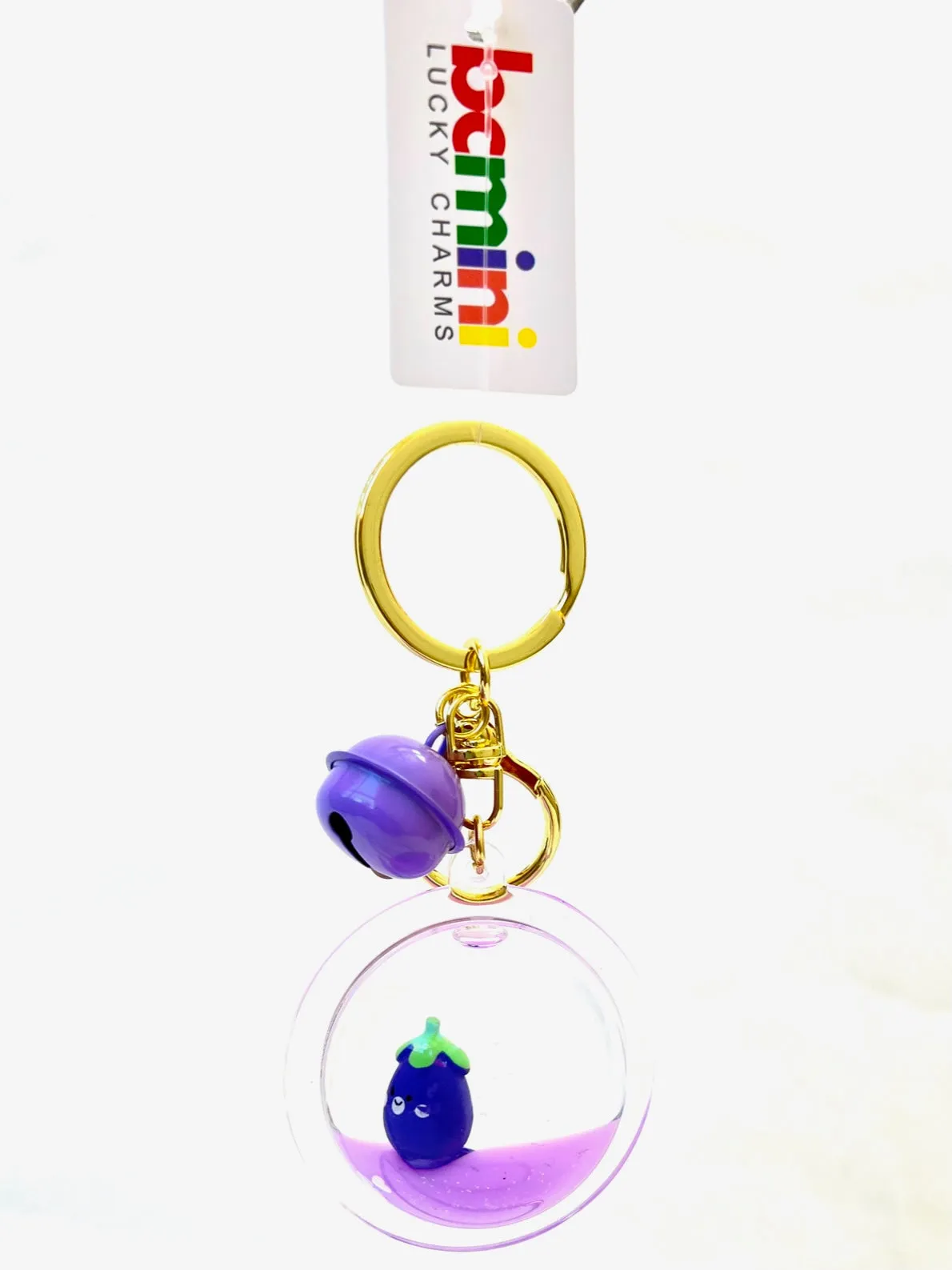 12082 EGGPLANT FLOATY CHARM-12