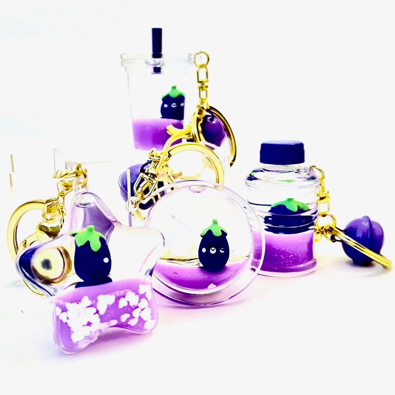 12082 EGGPLANT FLOATY CHARM-12