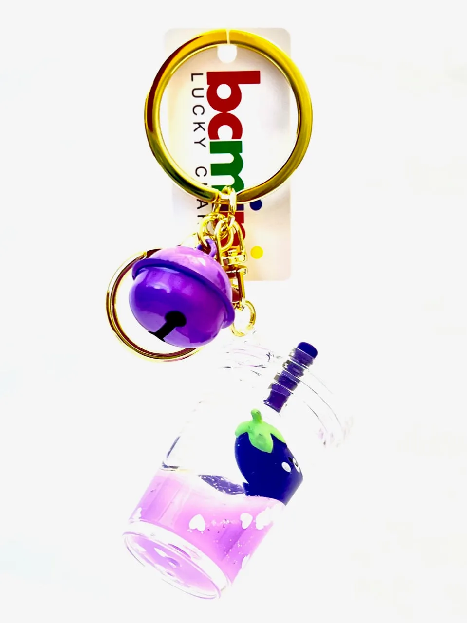 12082 EGGPLANT FLOATY CHARM-12