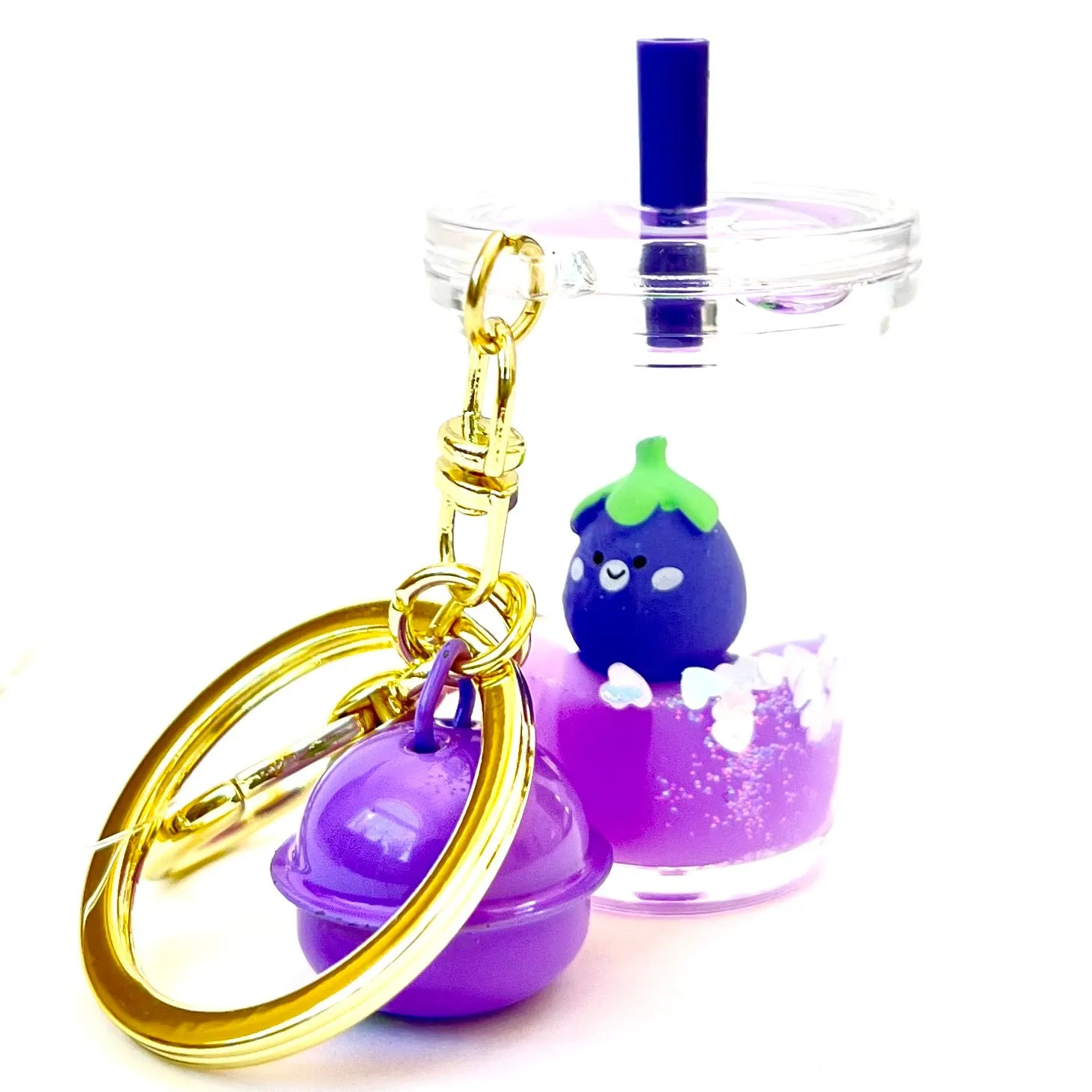 12082 EGGPLANT FLOATY CHARM-12