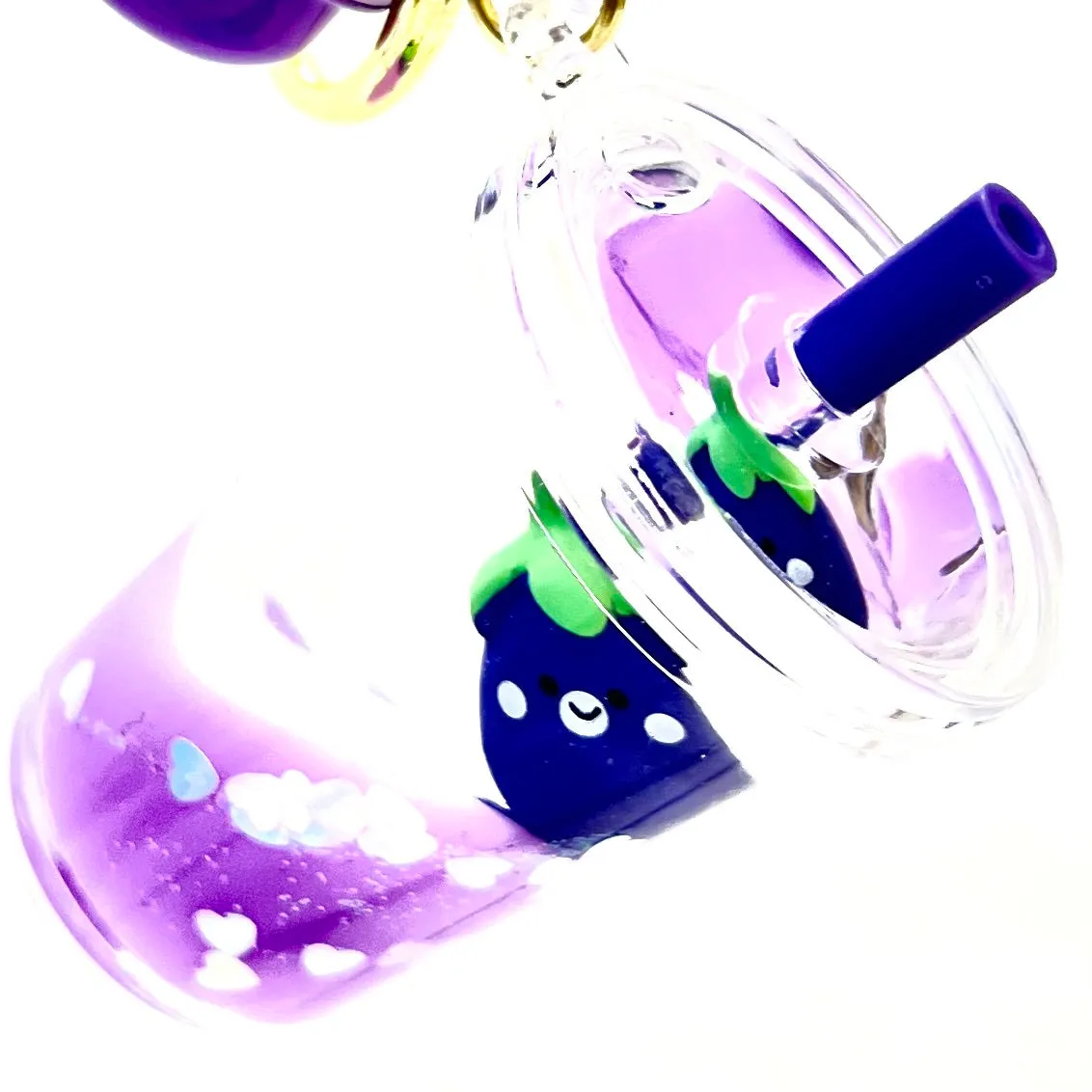 12082 EGGPLANT FLOATY CHARM-12