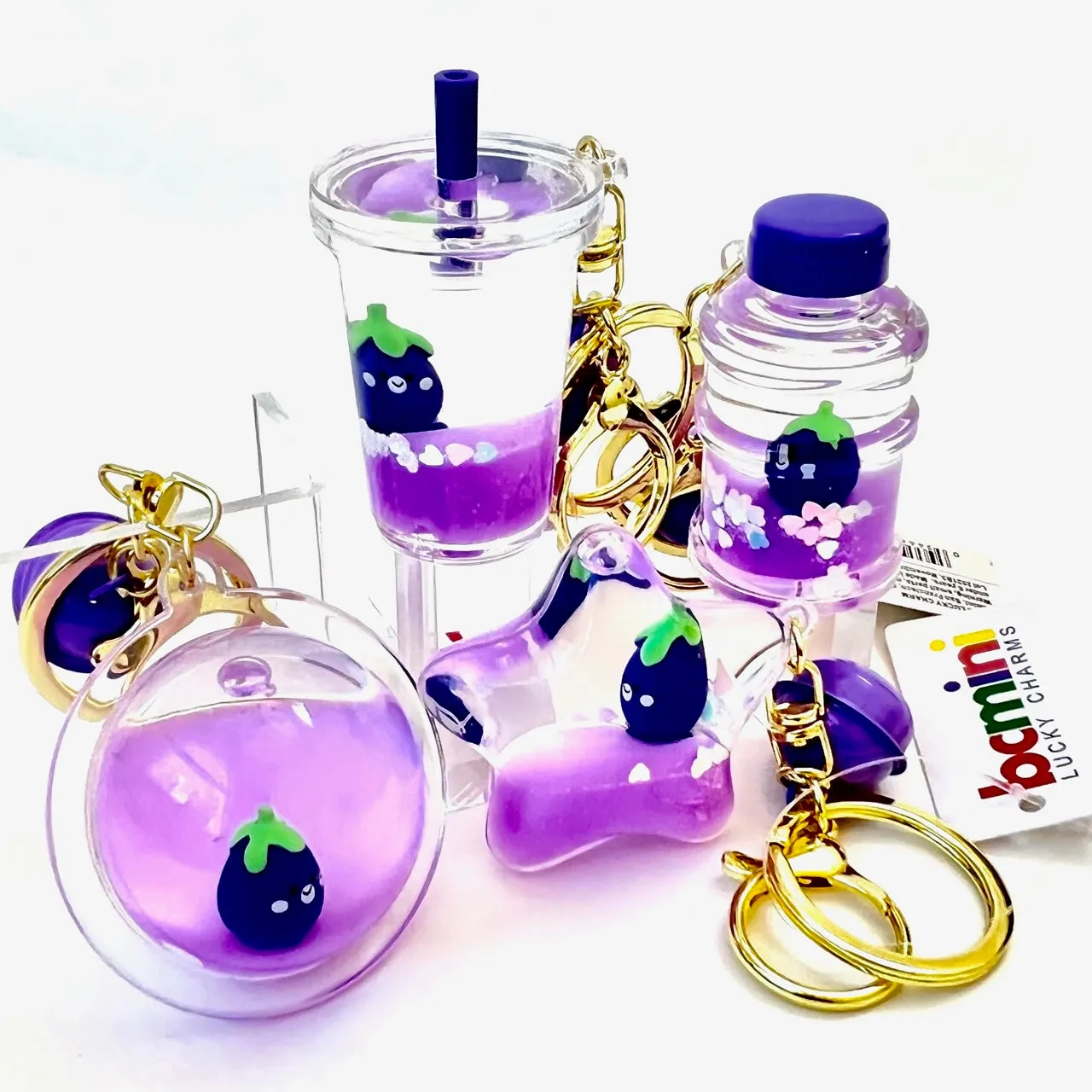 12082 EGGPLANT FLOATY CHARM-12