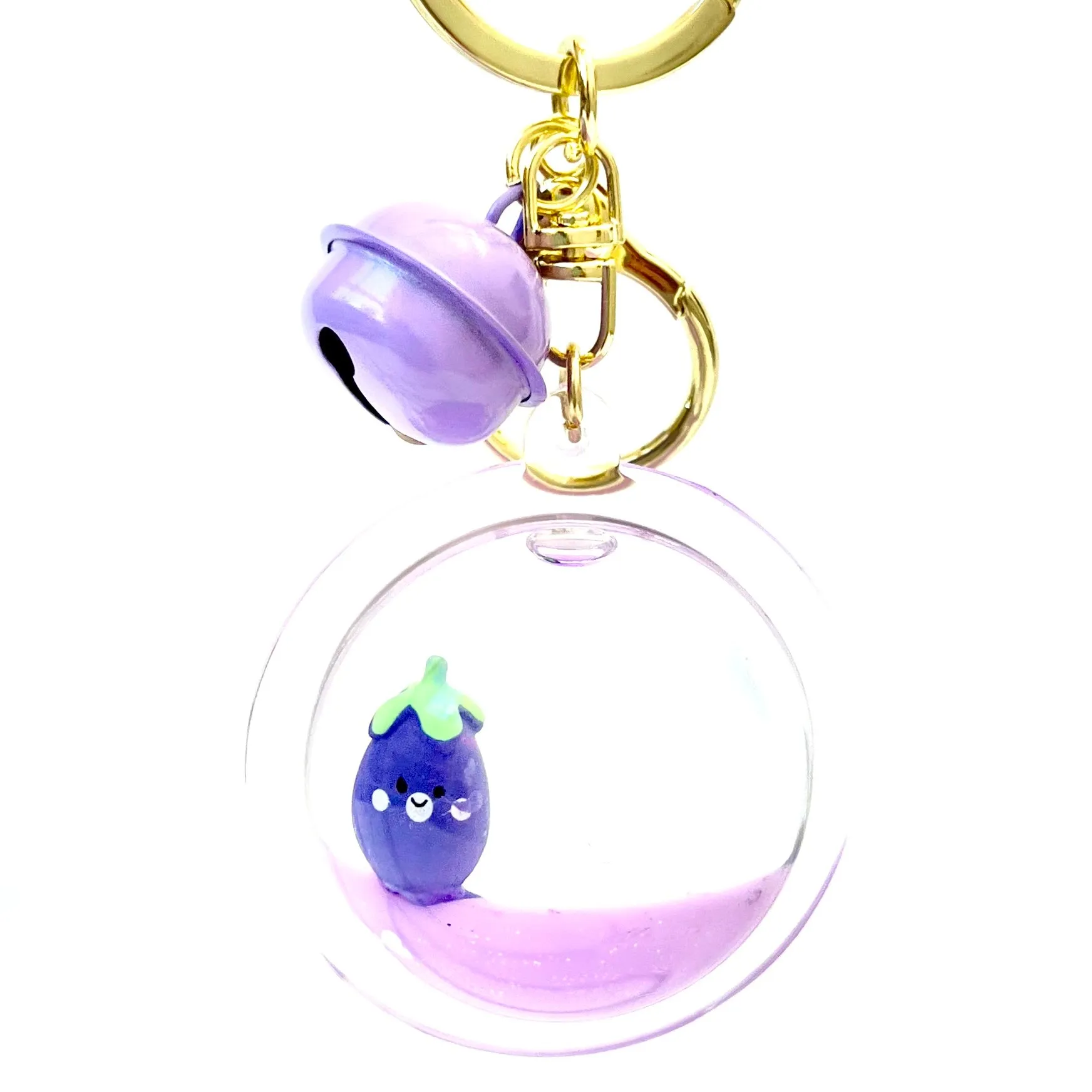 12082 EGGPLANT FLOATY CHARM-12