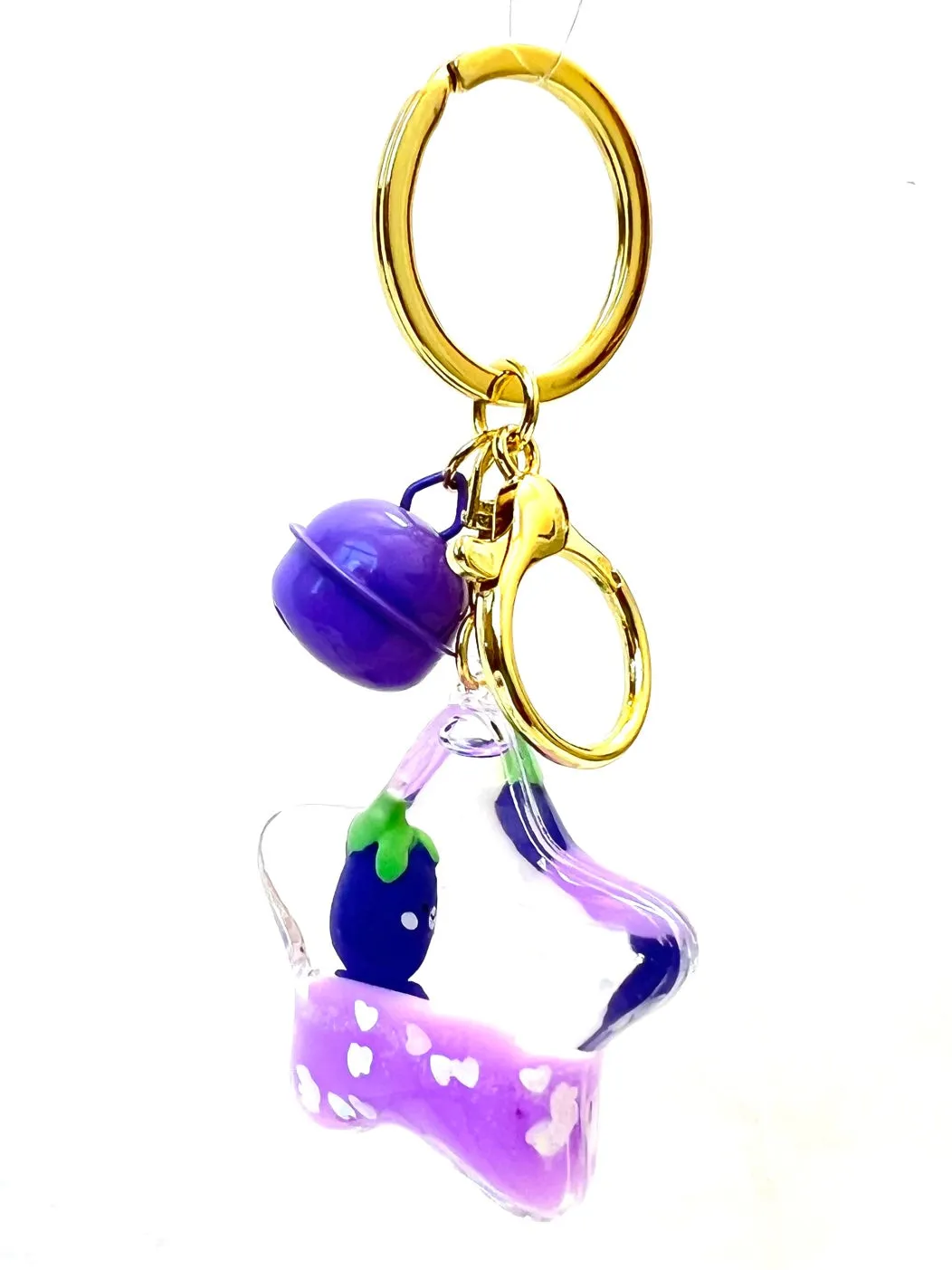 12082 EGGPLANT FLOATY CHARM-12