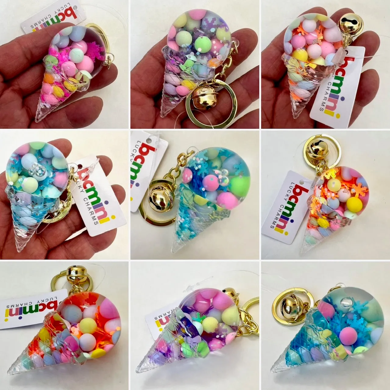 12100 ICE CREAM BOBA FLOATY KEY CHARM-12