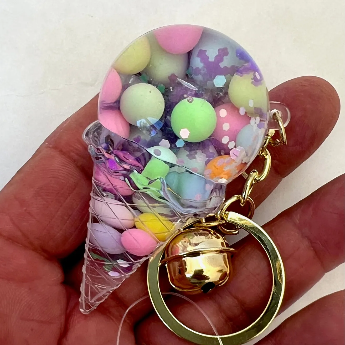 12100 ICE CREAM BOBA FLOATY KEY CHARM-12