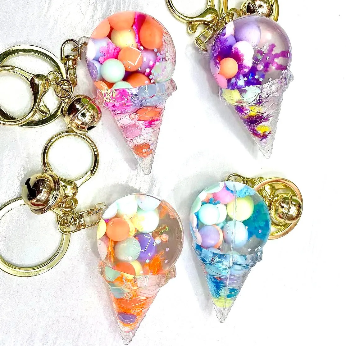 12100 ICE CREAM BOBA FLOATY KEY CHARM-12