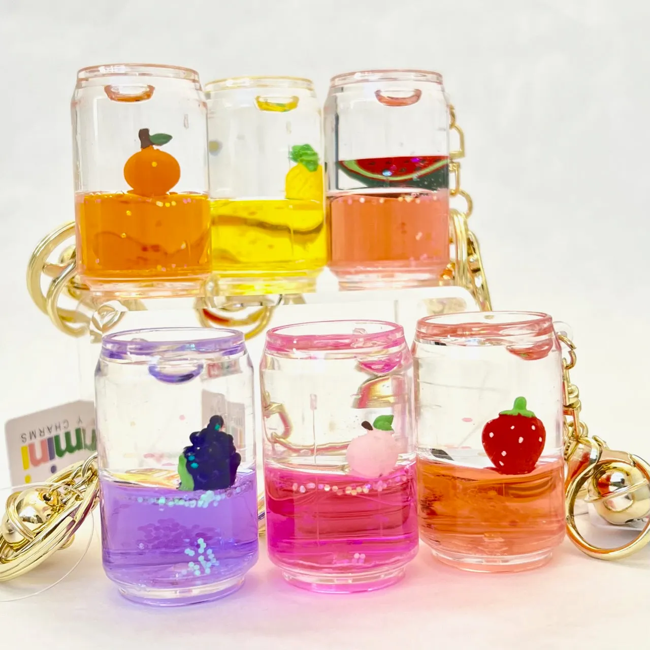 12107 FRUIT CAN FLOATY KEY CHARM-12