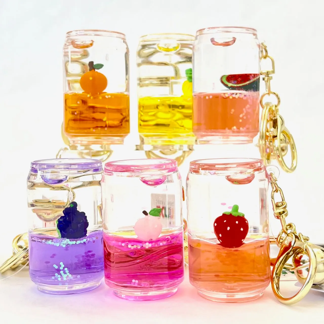 12107 FRUIT CAN FLOATY KEY CHARM-12