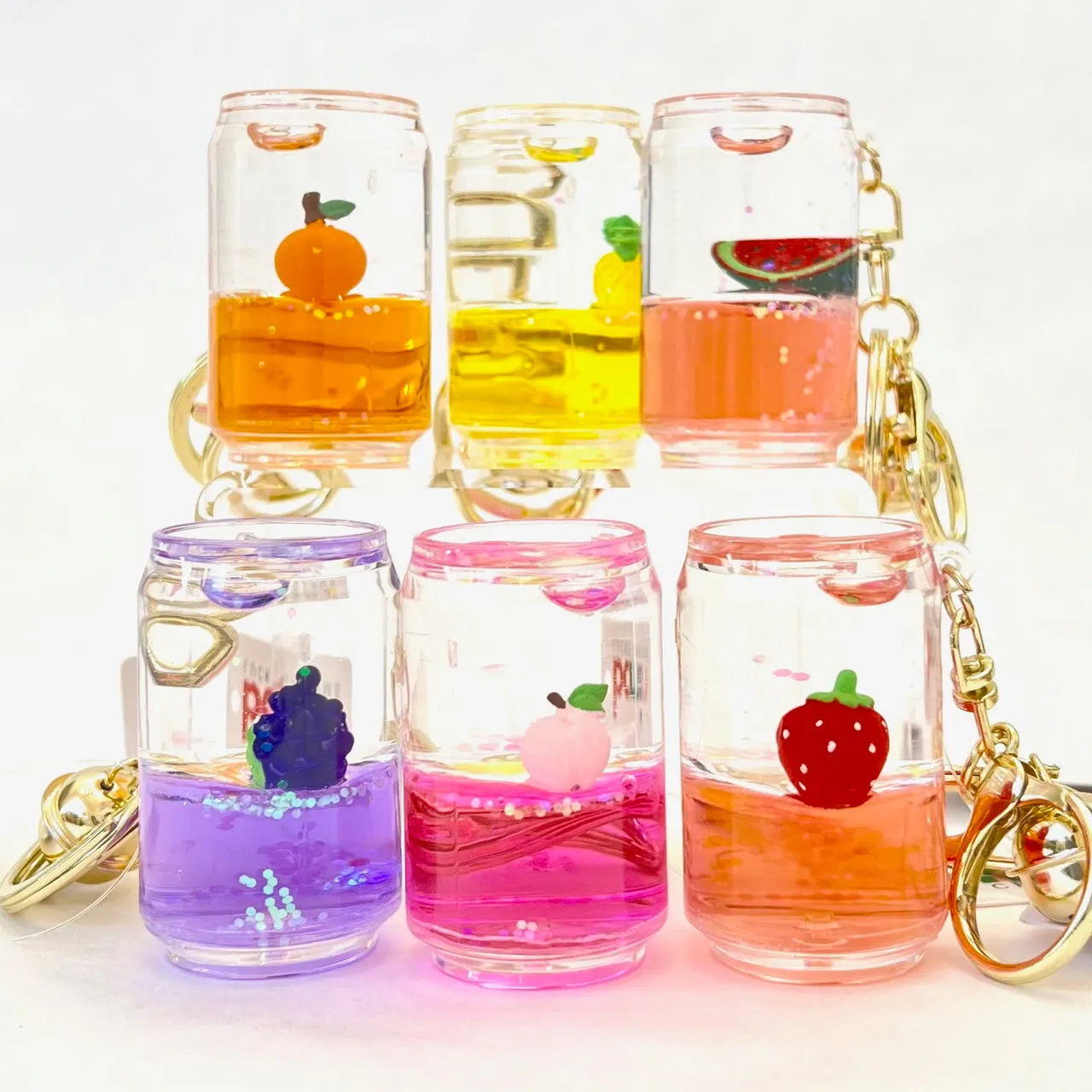 12107 FRUIT CAN FLOATY KEY CHARM-12