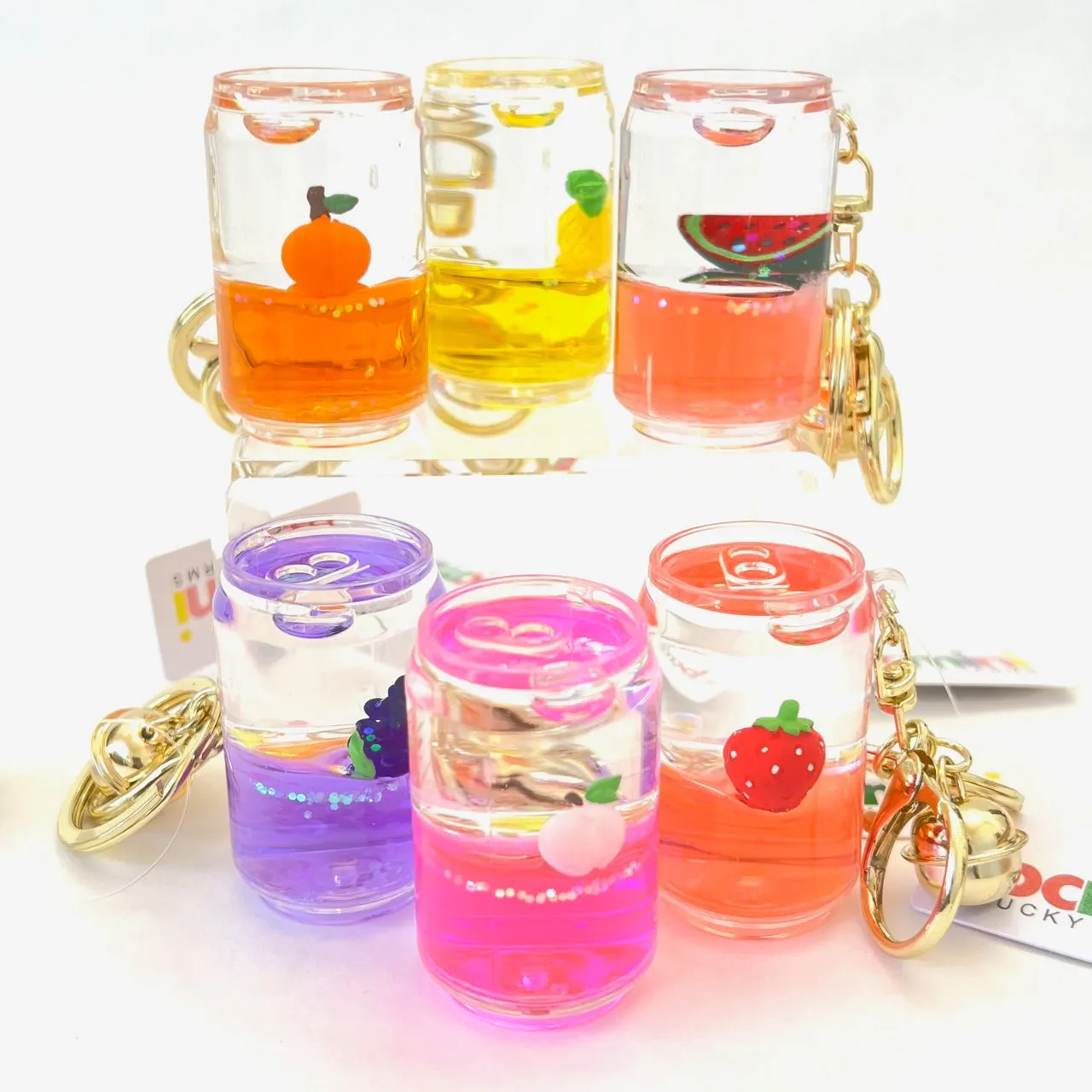 12107 FRUIT CAN FLOATY KEY CHARM-12