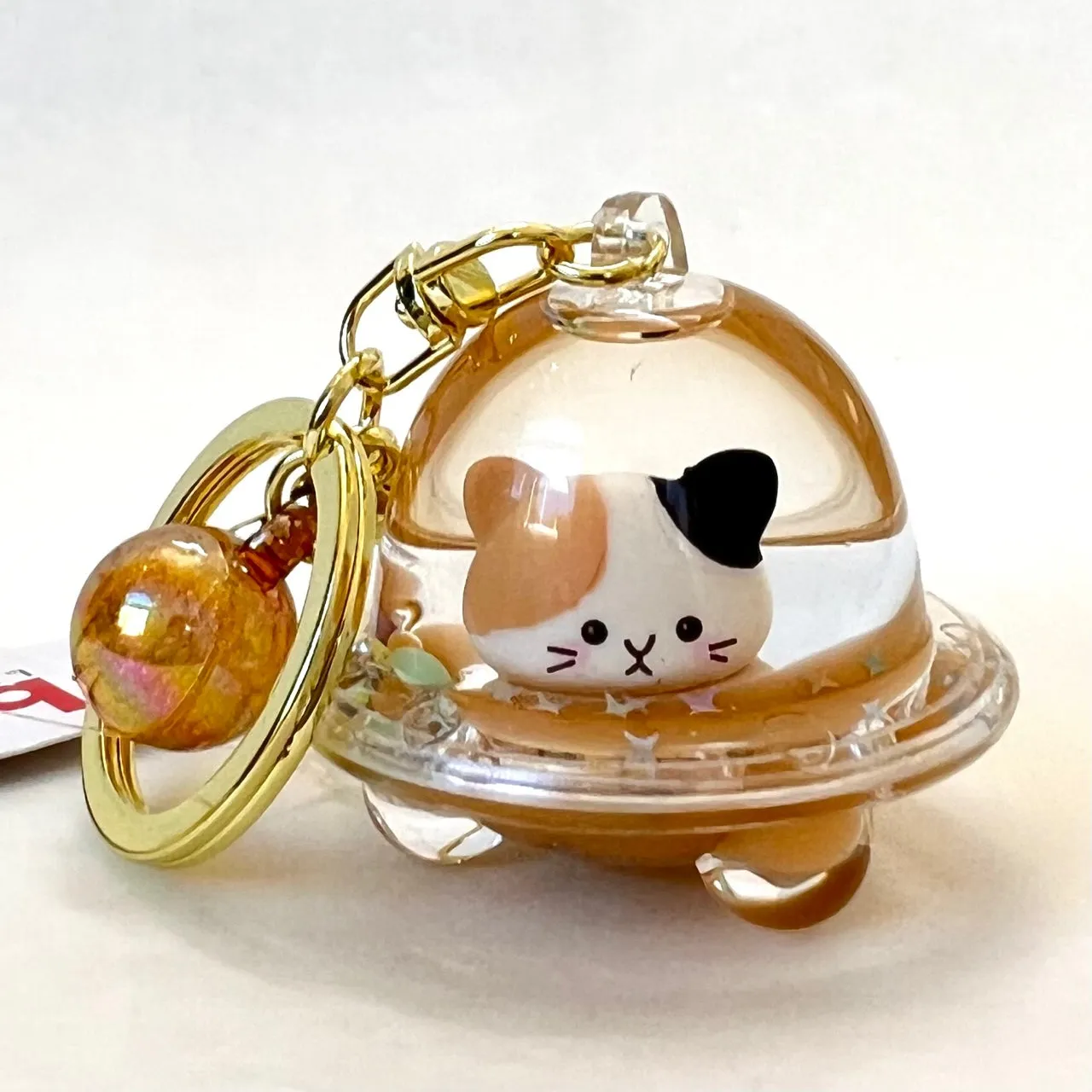 12109 CAT UFO FLOATY KEY CHARM-12