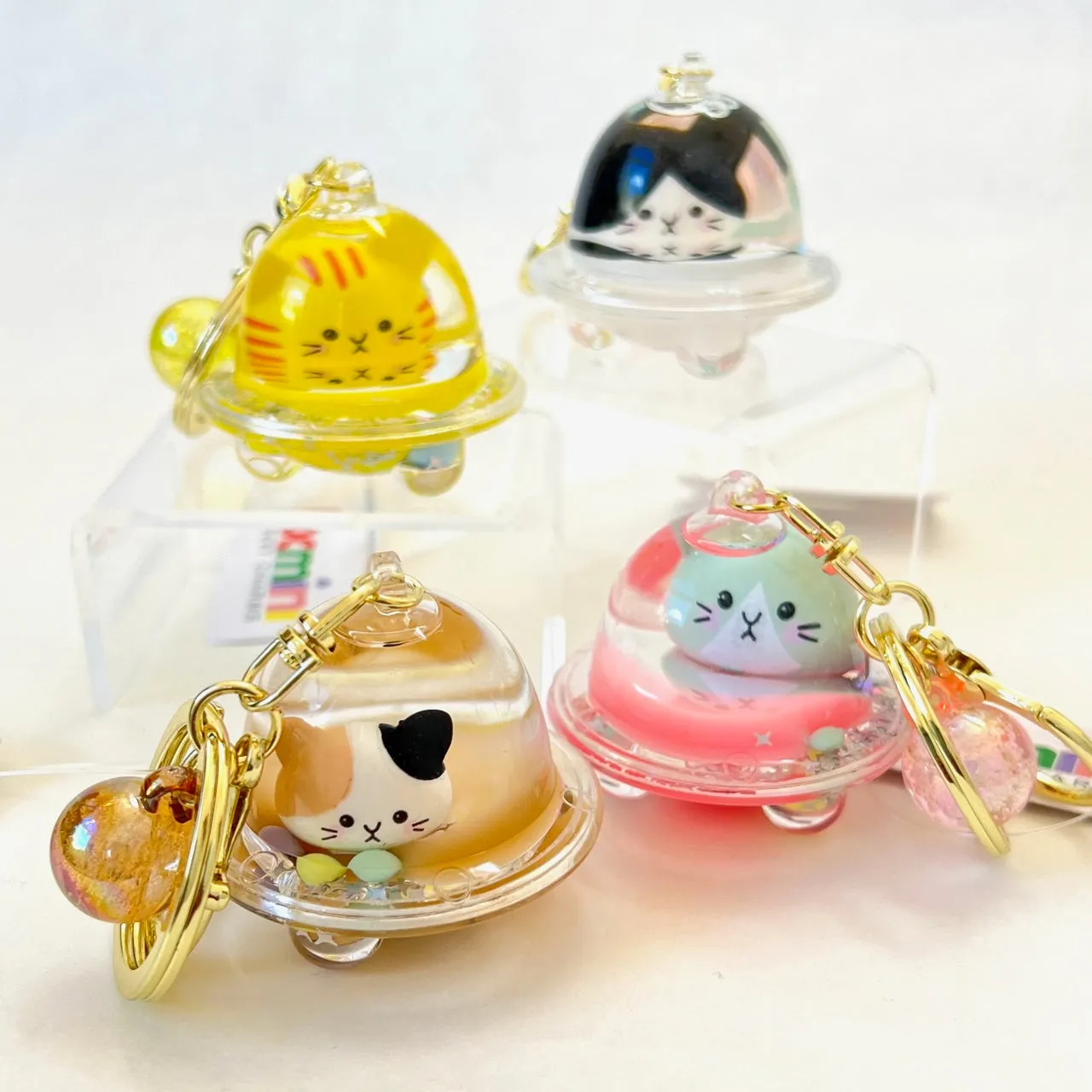 12109 CAT UFO FLOATY KEY CHARM-12