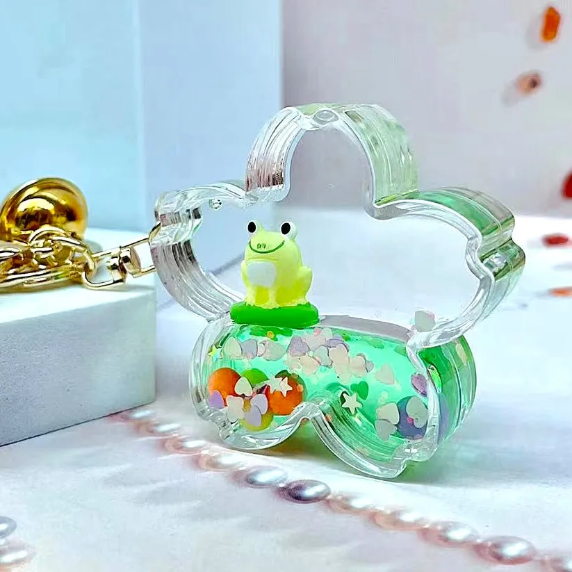 12113 FROG BOBA FLOATY KEY CHARM-12