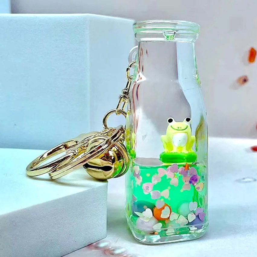 12113 FROG BOBA FLOATY KEY CHARM-12