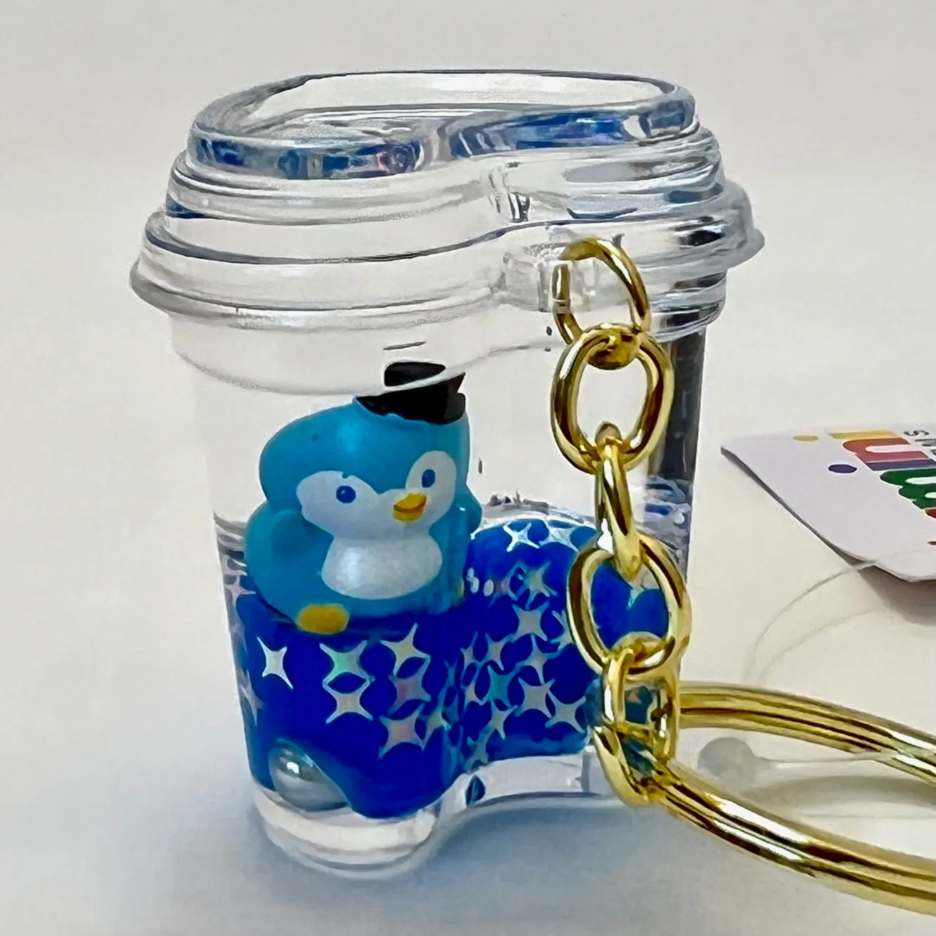 12122 PENGUIN FLOATY KEY CHARM-12