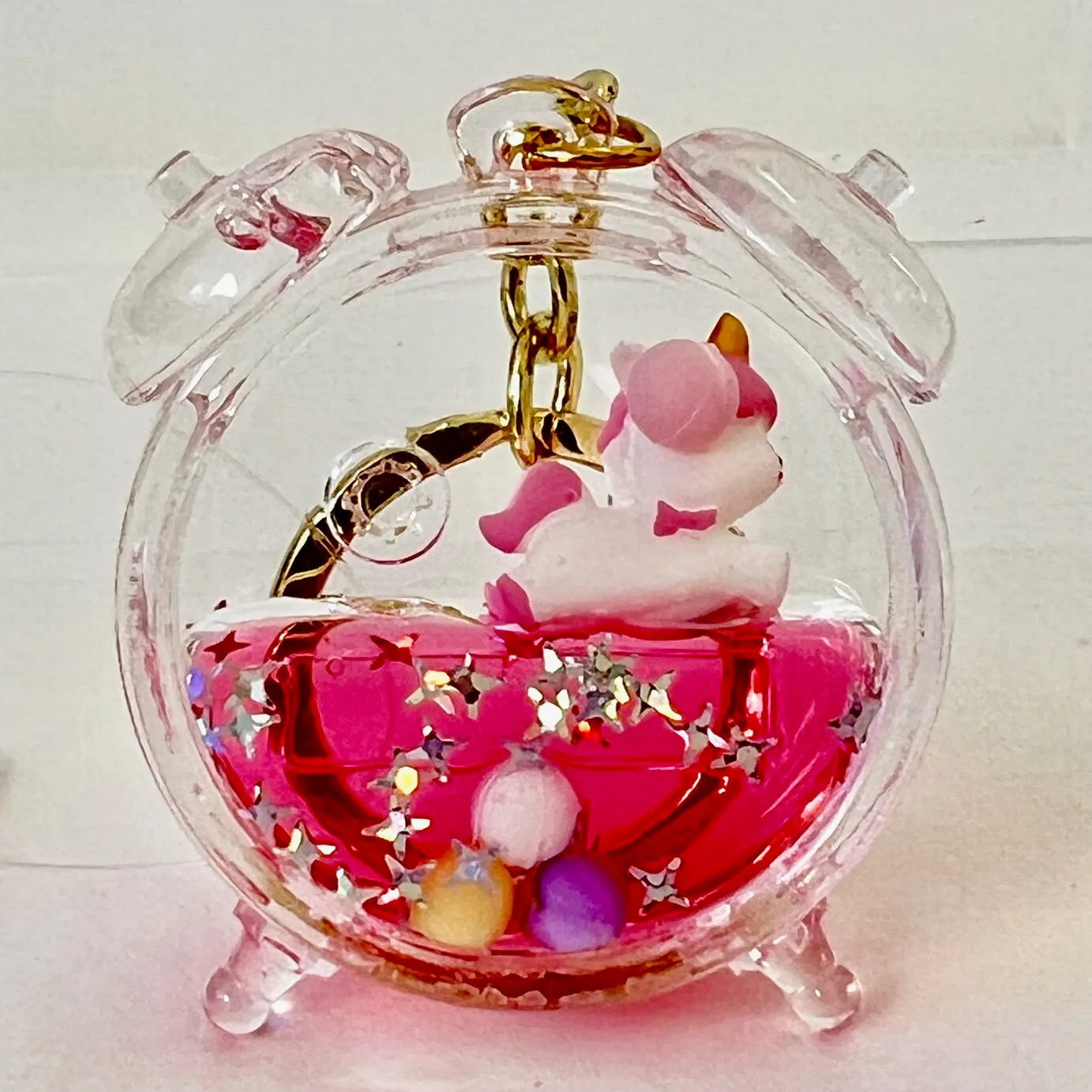 12135 UNICORN FLOATY KEY CHARM-12