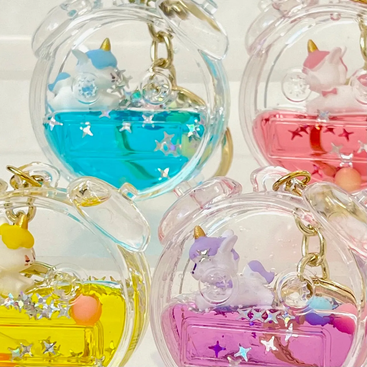 12135 UNICORN FLOATY KEY CHARM-12