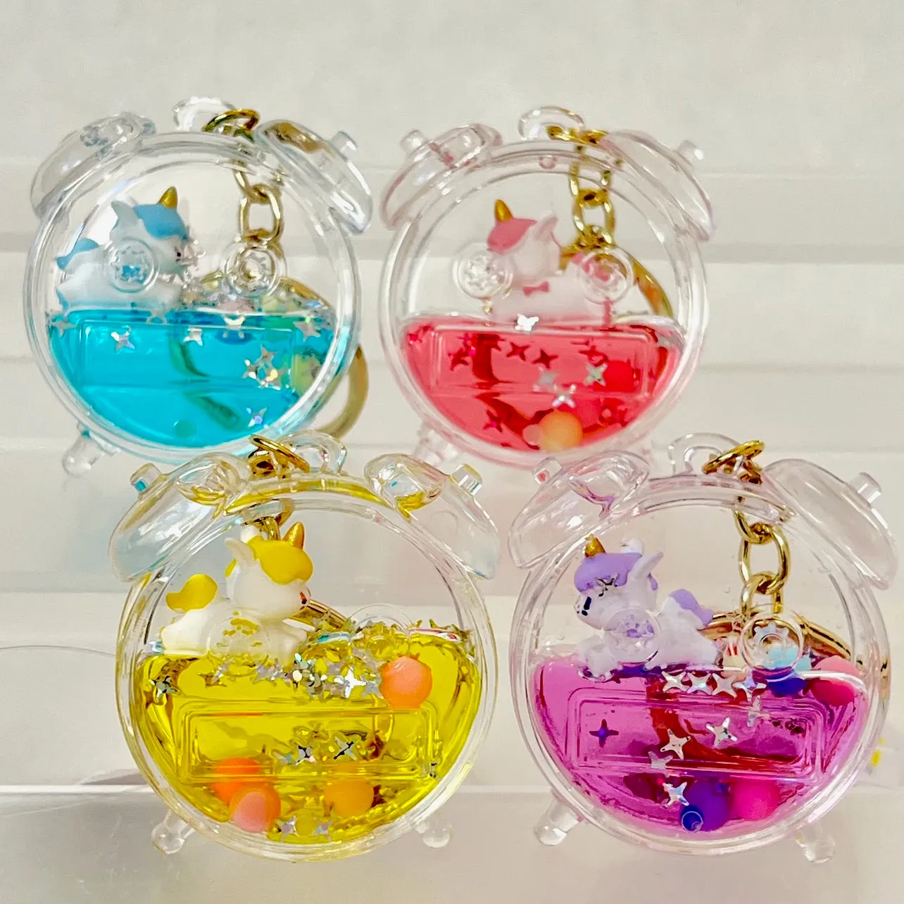 12135 UNICORN FLOATY KEY CHARM-12